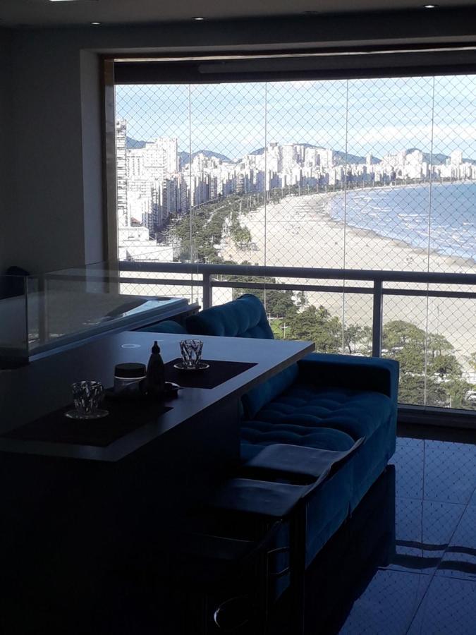 Maravilhoso Apto Vista Mar Jacuzzi Wi Fi Pé Areia Santos  Exterior foto