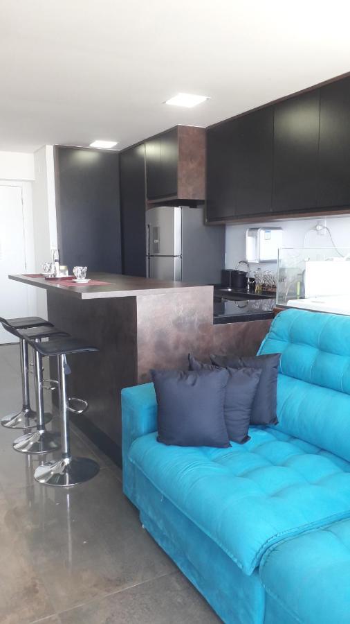 Maravilhoso Apto Vista Mar Jacuzzi Wi Fi Pé Areia Santos  Exterior foto