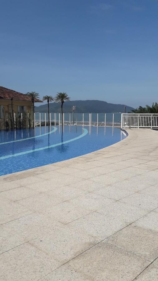 Maravilhoso Apto Vista Mar Jacuzzi Wi Fi Pé Areia Santos  Exterior foto