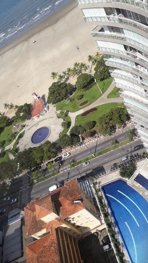 Maravilhoso Apto Vista Mar Jacuzzi Wi Fi Pé Areia Santos  Exterior foto