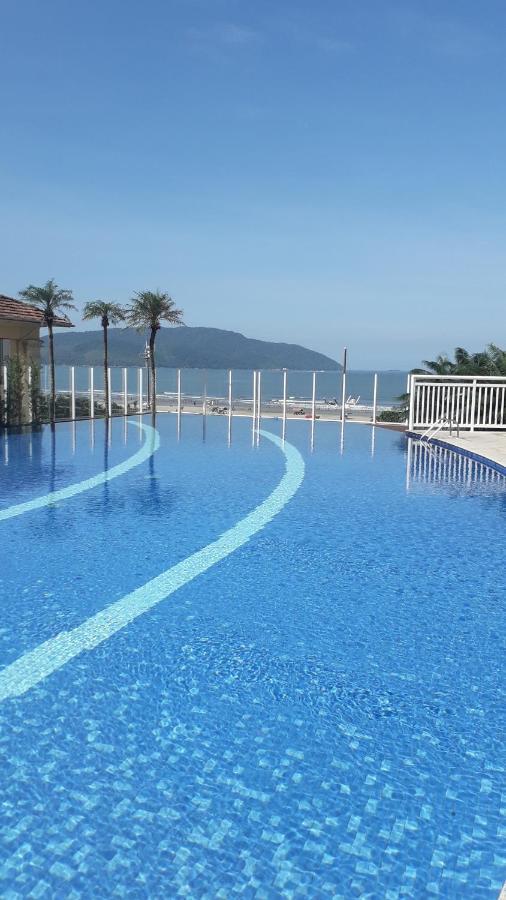 Maravilhoso Apto Vista Mar Jacuzzi Wi Fi Pé Areia Santos  Exterior foto