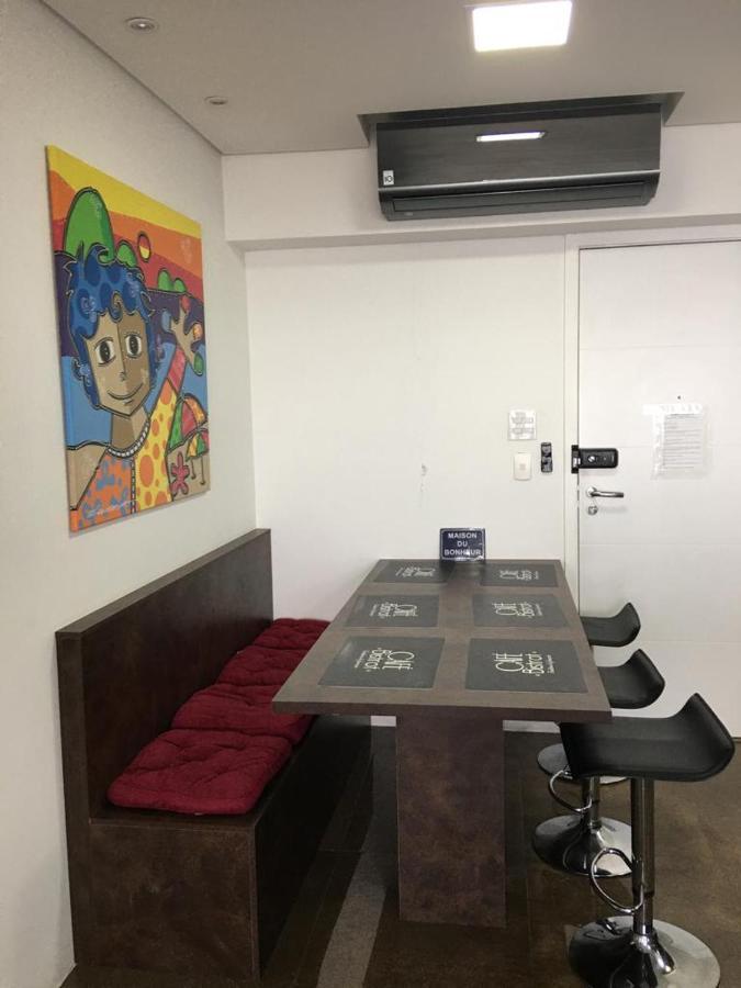 Maravilhoso Apto Vista Mar Jacuzzi Wi Fi Pé Areia Santos  Exterior foto